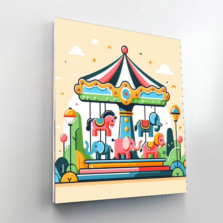 Magic Carousel Ride Paint By Numbers