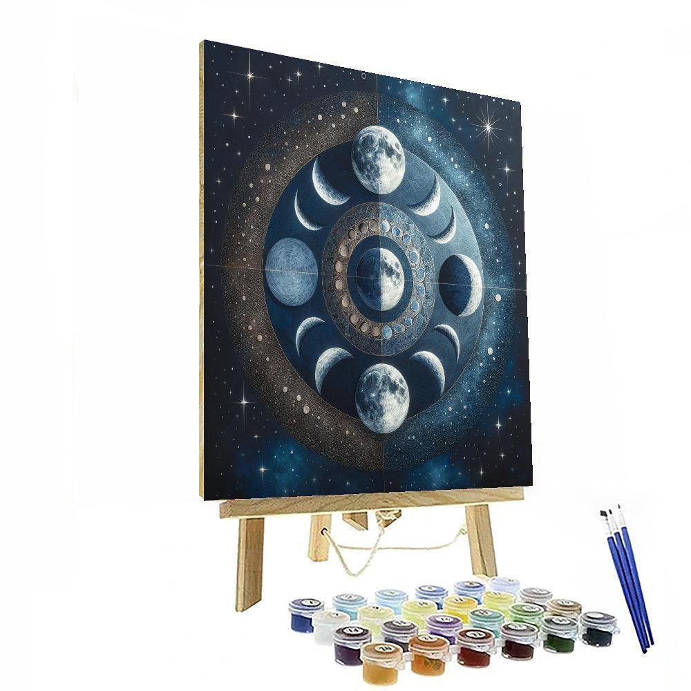 Celestial Phase Of The Moon Paint By Number
