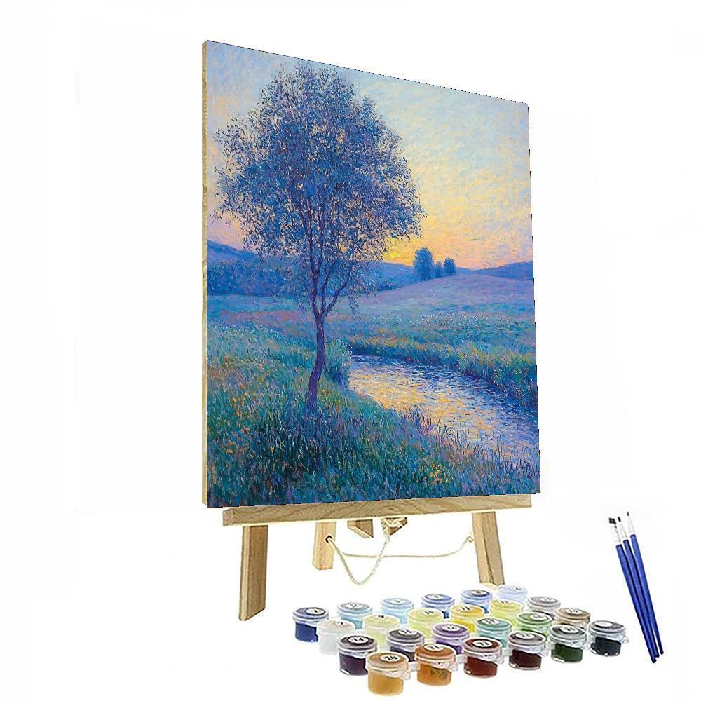 Claude Monet Inspired Luminous Nightfall  Paint By Numbers Kits