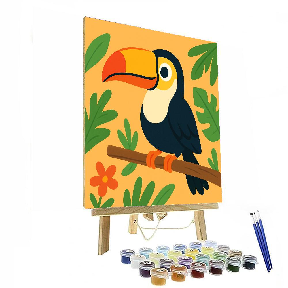 Cheerful Toucan Numbered Painting Kits