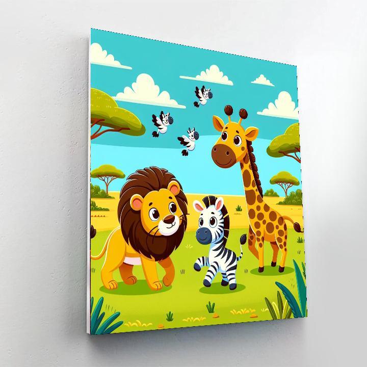 Safari Animal Expedition Paint By Numbers Kits