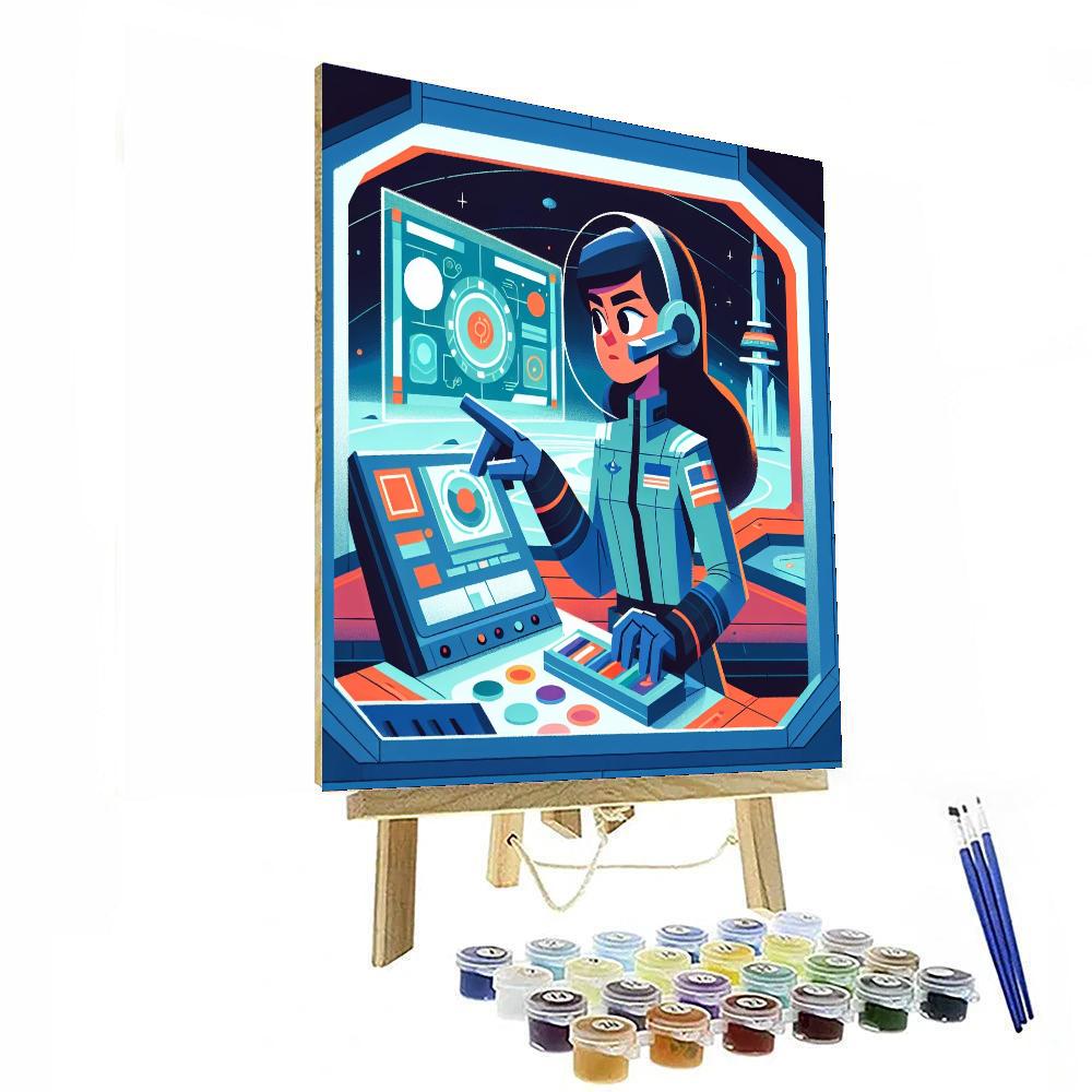 Space Ranger Command Painting Number Kit
