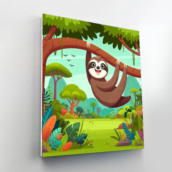 Silly Sloth's Jungle Journey Paint By Numbers