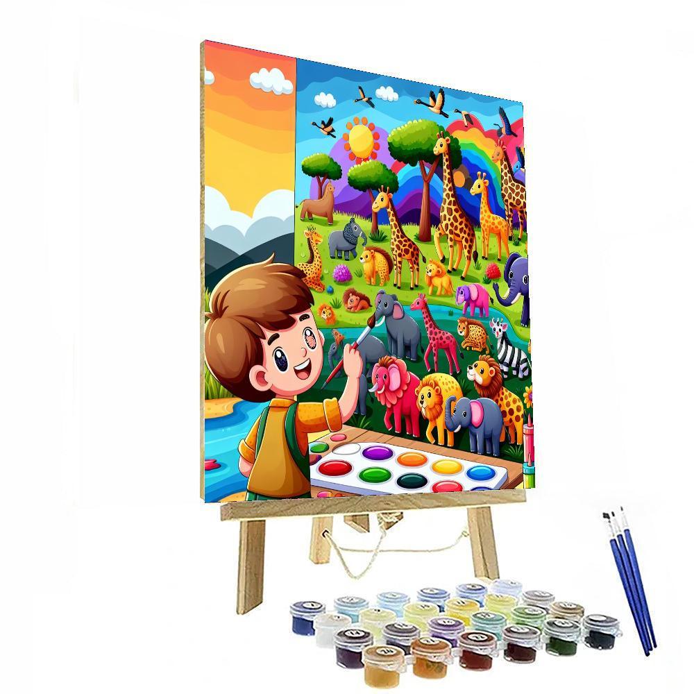 Artistic Safari Adventure Paint By Number