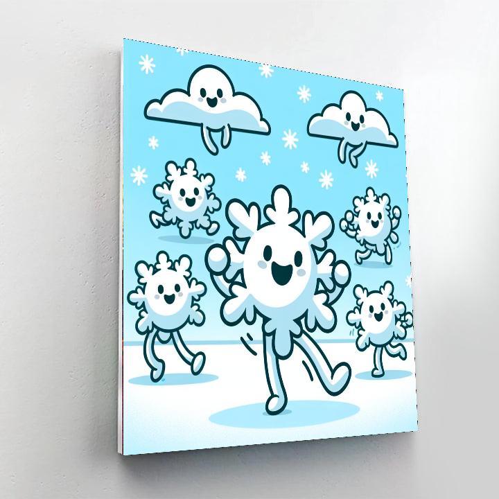 Merry Snowflakes Painting By Numbers Kit