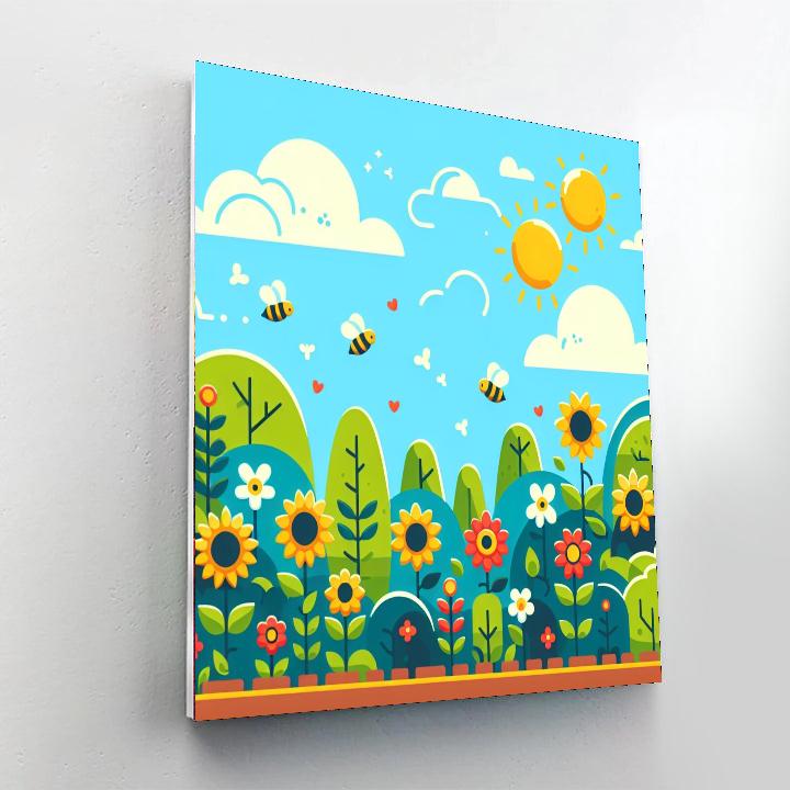 Sunflower Smile Number Painting