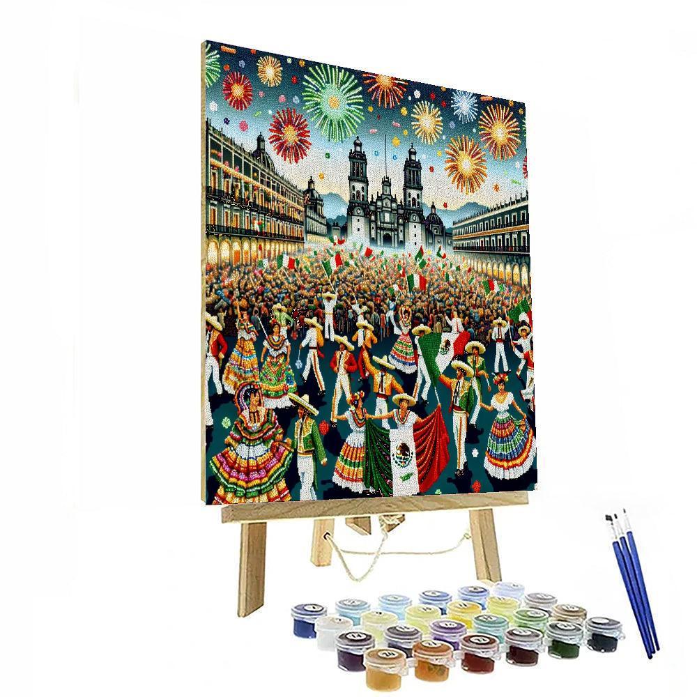 Day Of Independence Celebrations - Mexico Numbered Painting Kits
