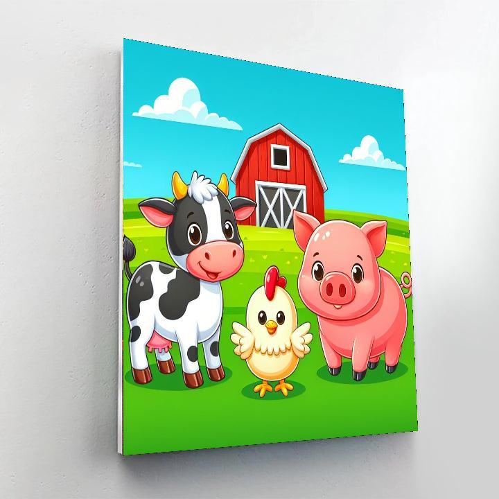 Farming Friends Gathering Paint By Number