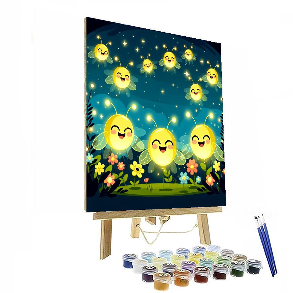 Sparkling Firefly Dance Numbered Painting Kits