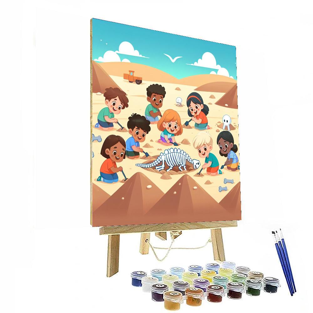 Dino Discovery Dig Numbered Painting Kits