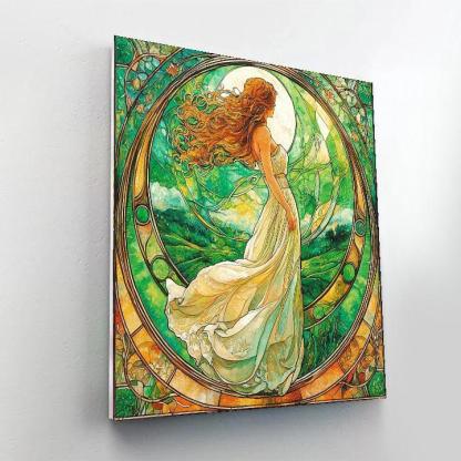 Alphonse Mucha Inspired Whisper Of The Seasons  DIY Paint By Numbers