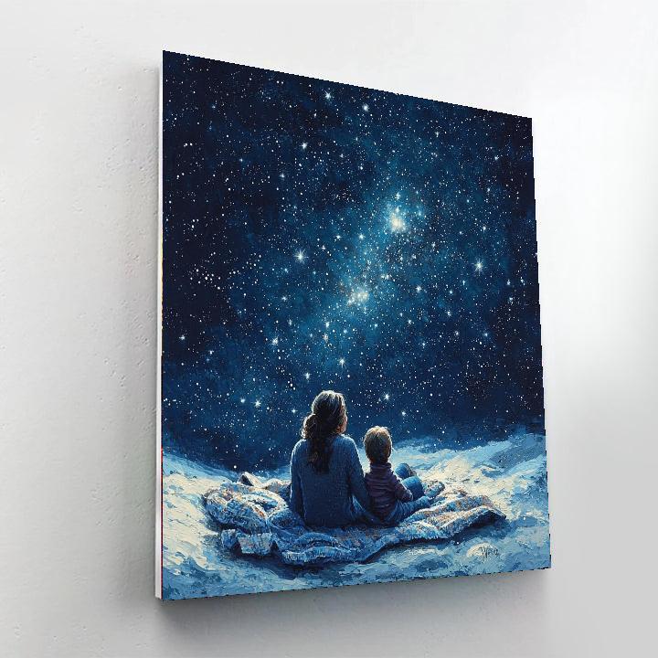 Under The Stars With Mom Number Painting