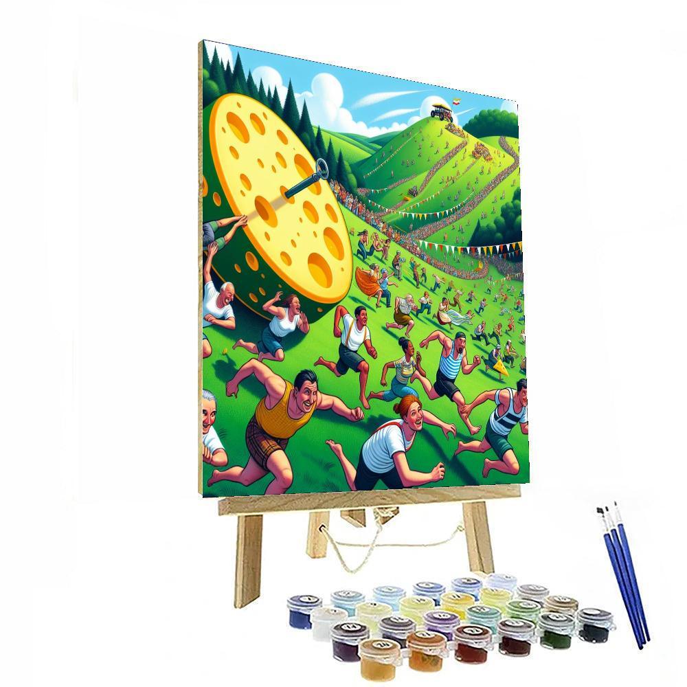 Cooper's Hill Cheese-rolling - United Kingdom Paint By Color