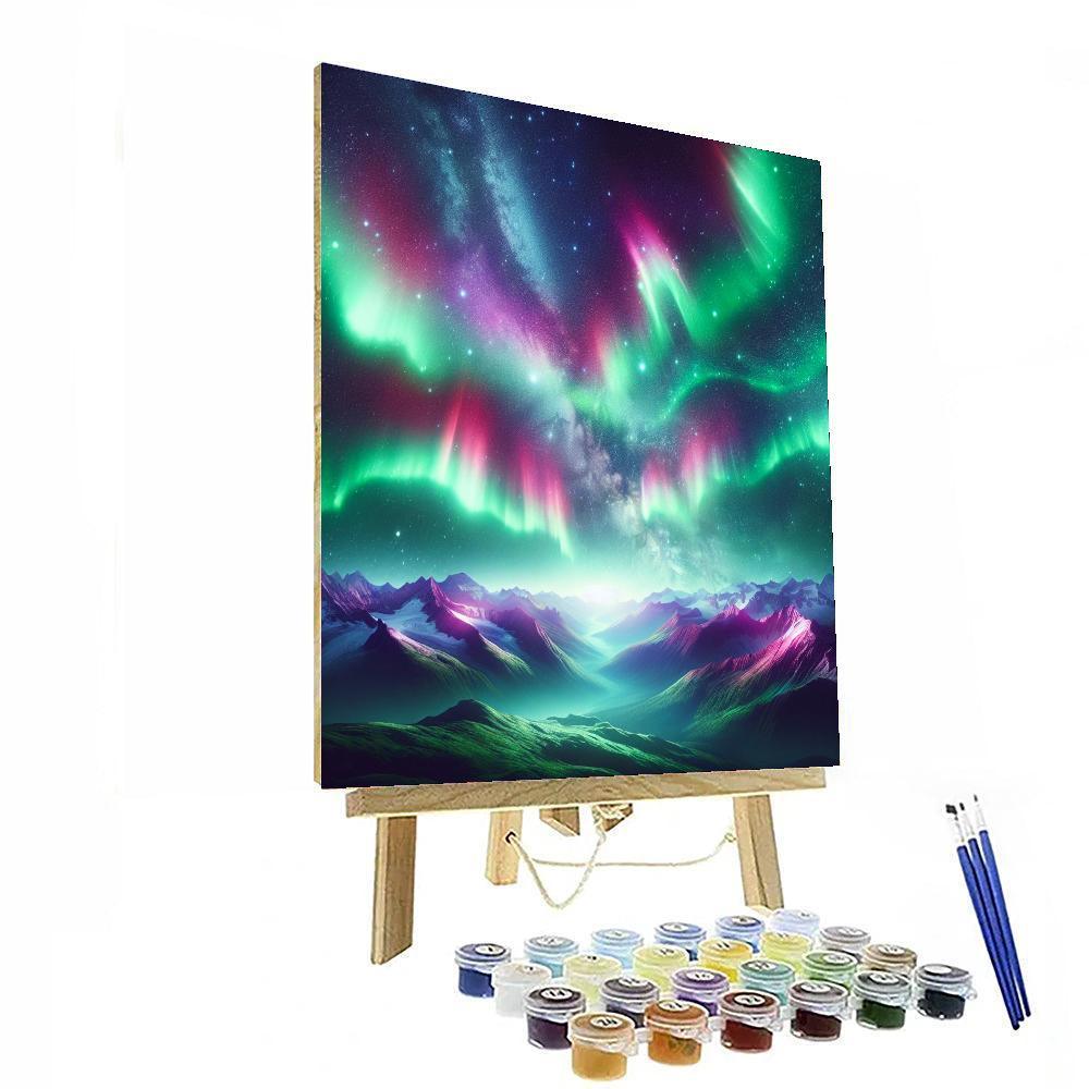 Ethereal Aurora Glow Paint By Number