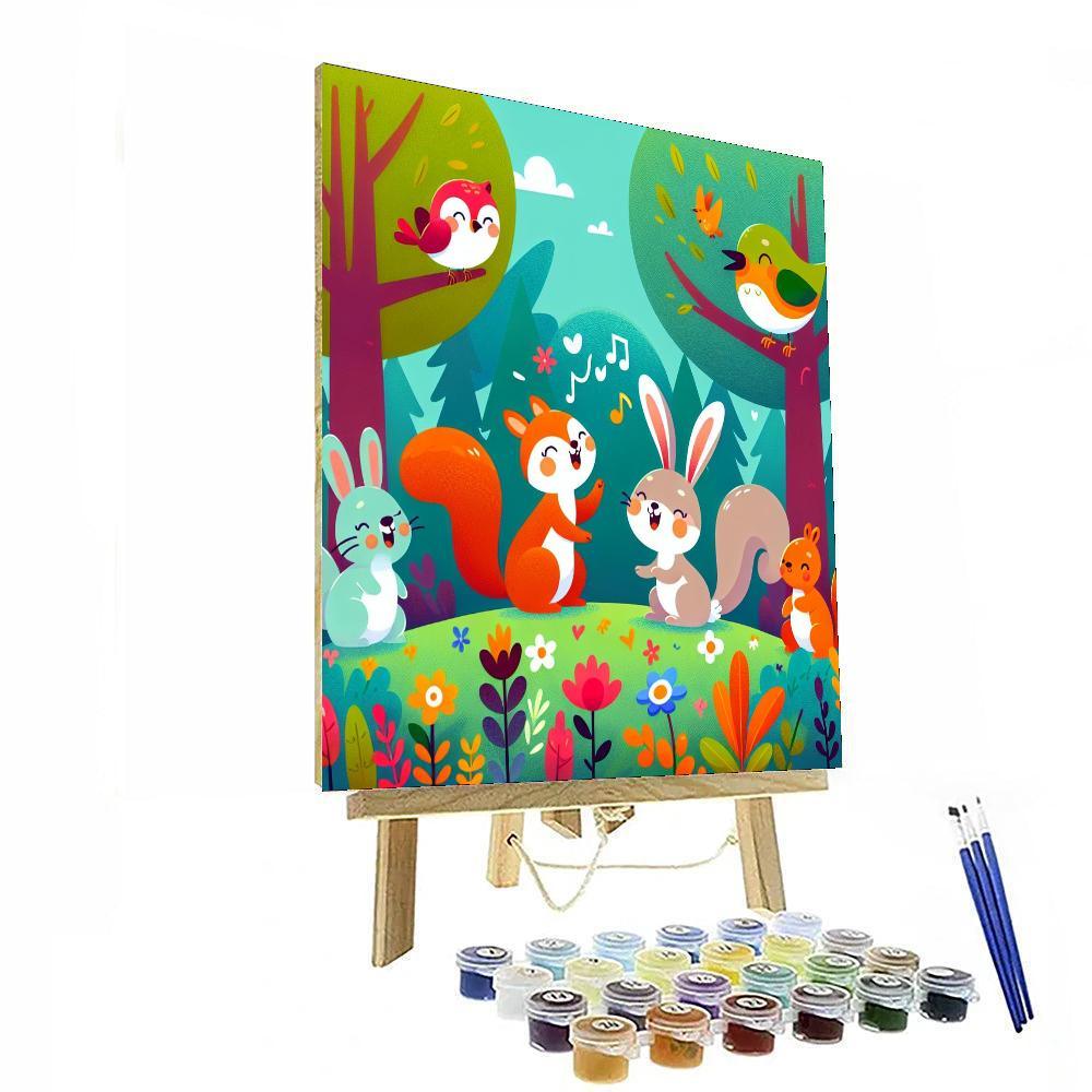 Cheerful Woodland Paint By Numbers Kits