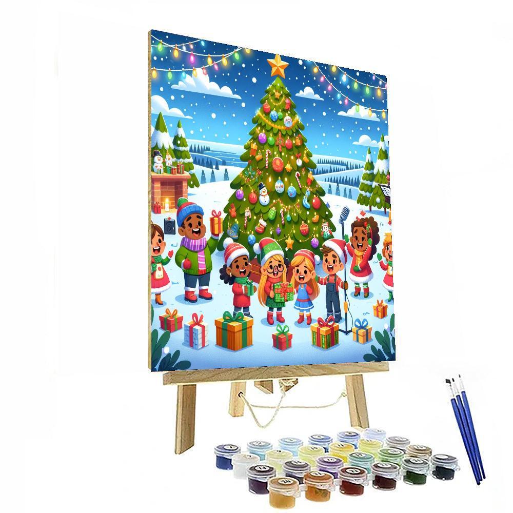 Charming Christmas Adventures Painting Number Kit