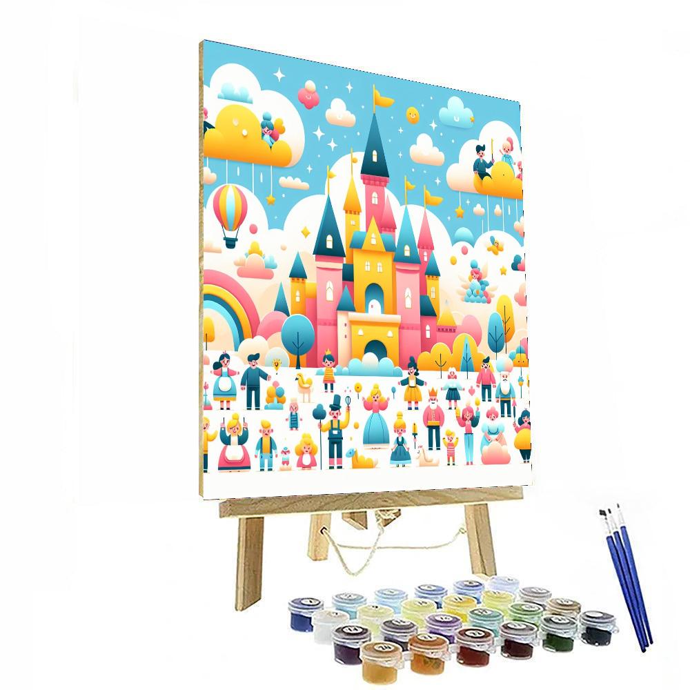 Joyful Cloud Castle Numbered Painting Kits