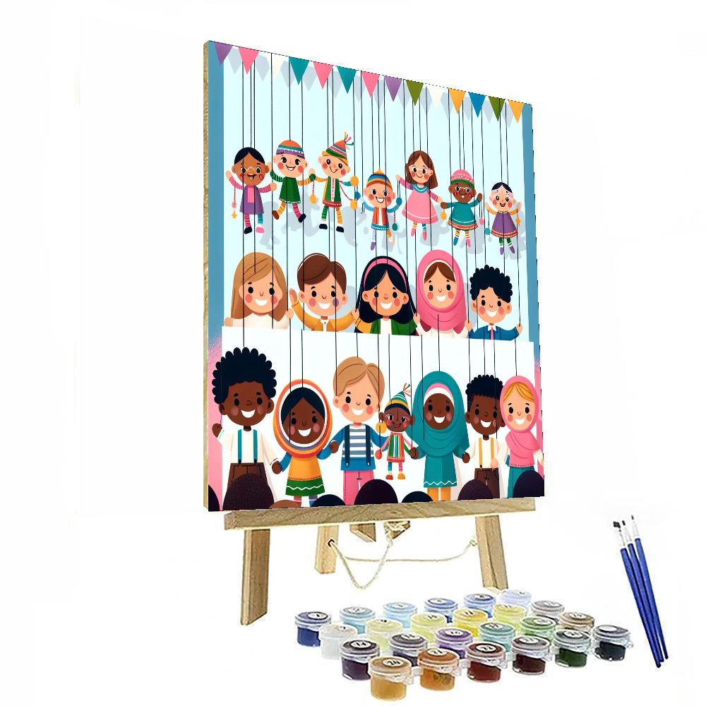 Petite Puppet Parade Paint By Color
