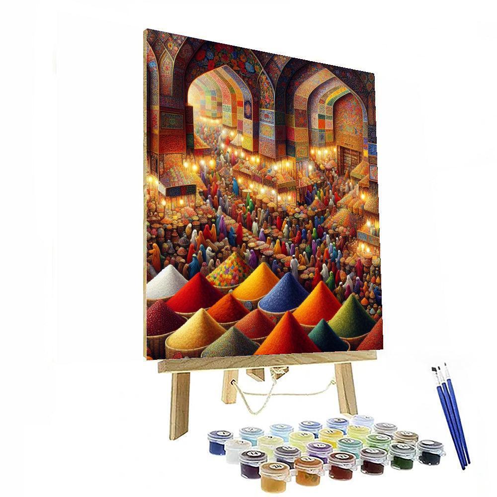 Eastern Delights Market Paint By Color