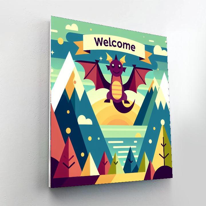 Mighty Dragon Adventure Paint By Numbers Art