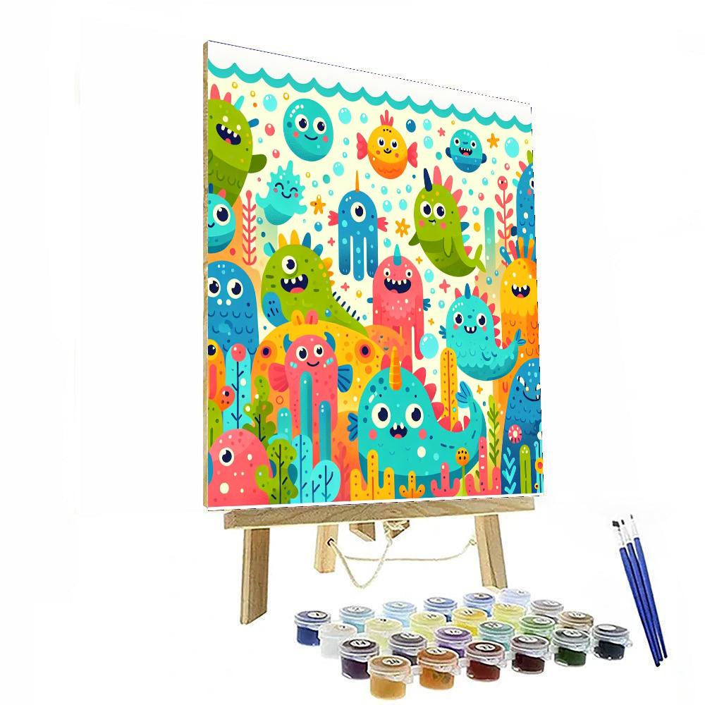Fantastic Sea Monsters Paint By Color