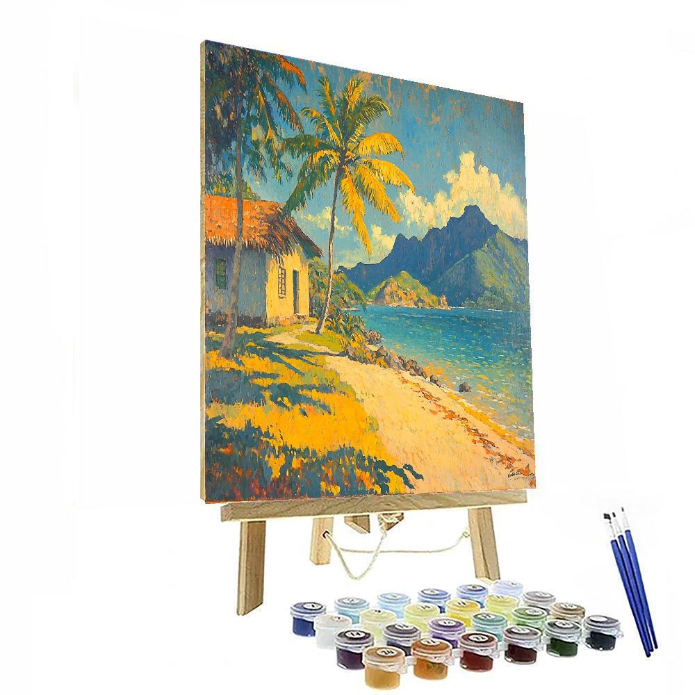 Paul Gauguin Inspired Blissful Horizon  Paint By Color