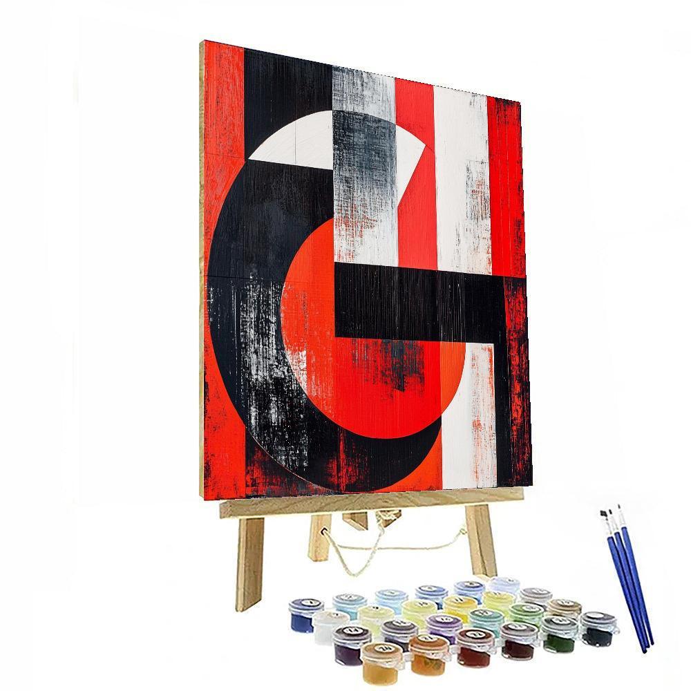 Kazimir Malevich Inspired Revolutionary Dance  Paint By Color