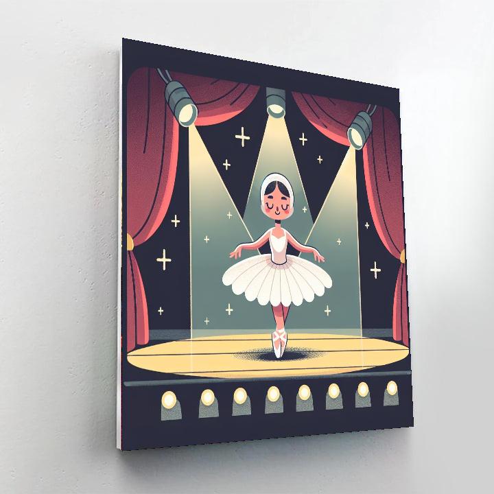 Charming Ballerina Ballet Paint By Number