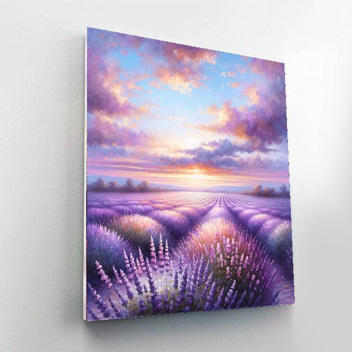 A Walk In The Lavender Fields Paint By Color