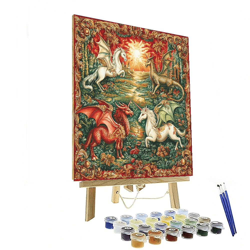 Raphael Inspired Renaissance Mythical Creatures - DIY Painting By Numbers Kit