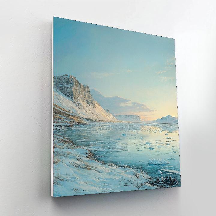 Frederic Edwin Church Inspired Majestic Arctic Wilderness  Paint By Color