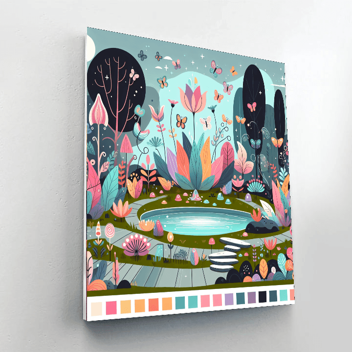 Secret Garden Adventure Painting Number Kit