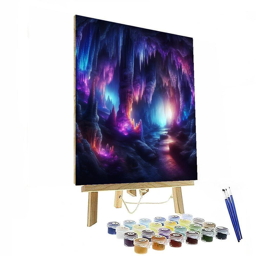 Mystical Cavern Exploration Paint By Color