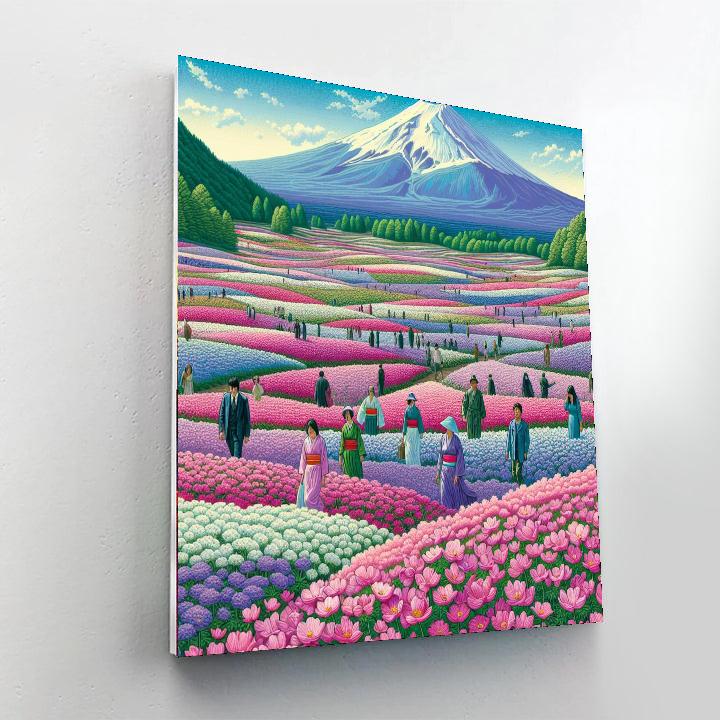 Fuji Shibazakura Festival - Japan Paint By Numbers Kits