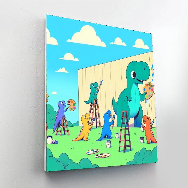Artful Dinosaurs Numbered Painting Kits