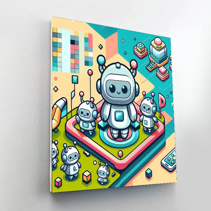 Robotic Friends World Numbered Painting Kits