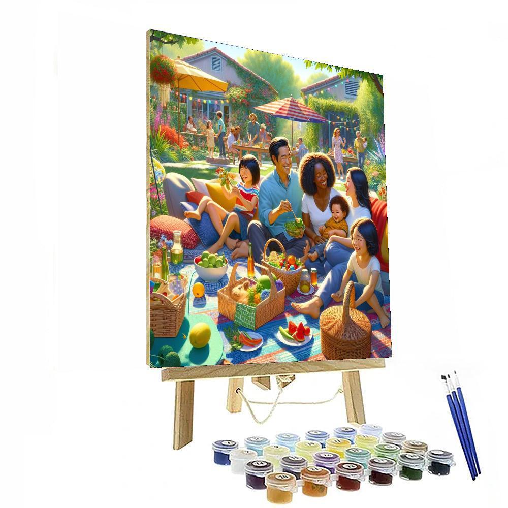 Joyful Family Gathering Numbered Painting Kits