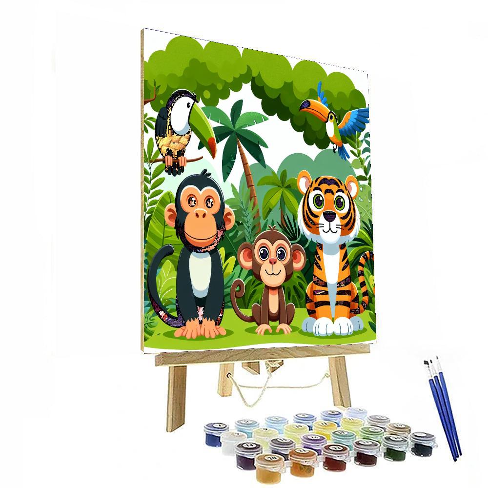 Curious Jungle Expedition Numbered Painting Kits