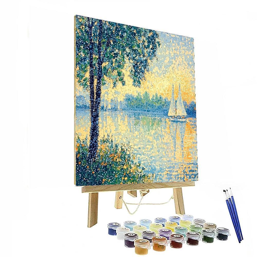 Georges Seurat Inspired Patterns Of Tranquility  Paint By Numbers