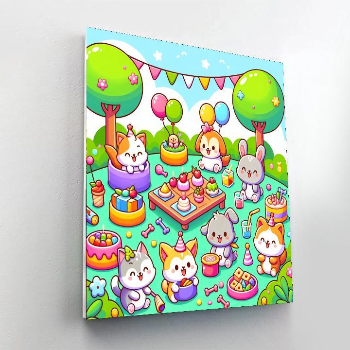 Magical Animal Party Paint By Numbers