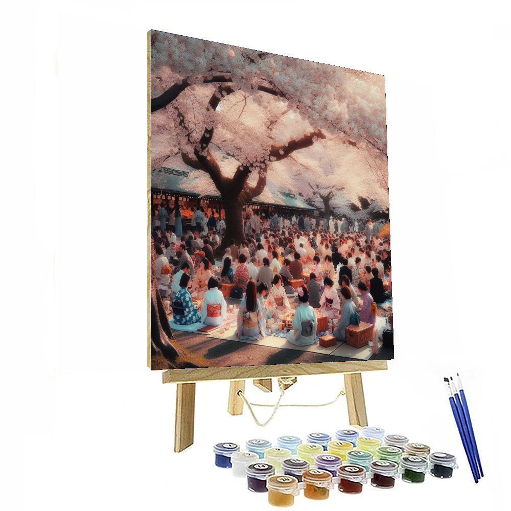 Hanami Cherry Blossom Festival - Tokyo, Japan Paint By Numbers