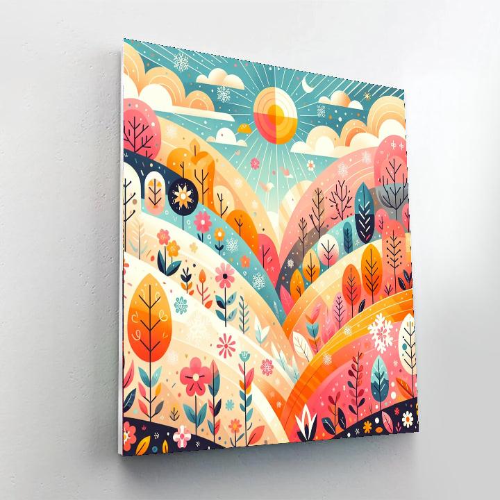 Joyful Celebration Of Seasons Painting By Numbers Kit