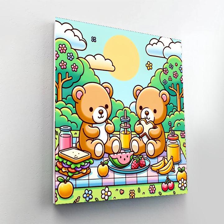 Teddy Bear's Picnic Painting By Numbers Kit
