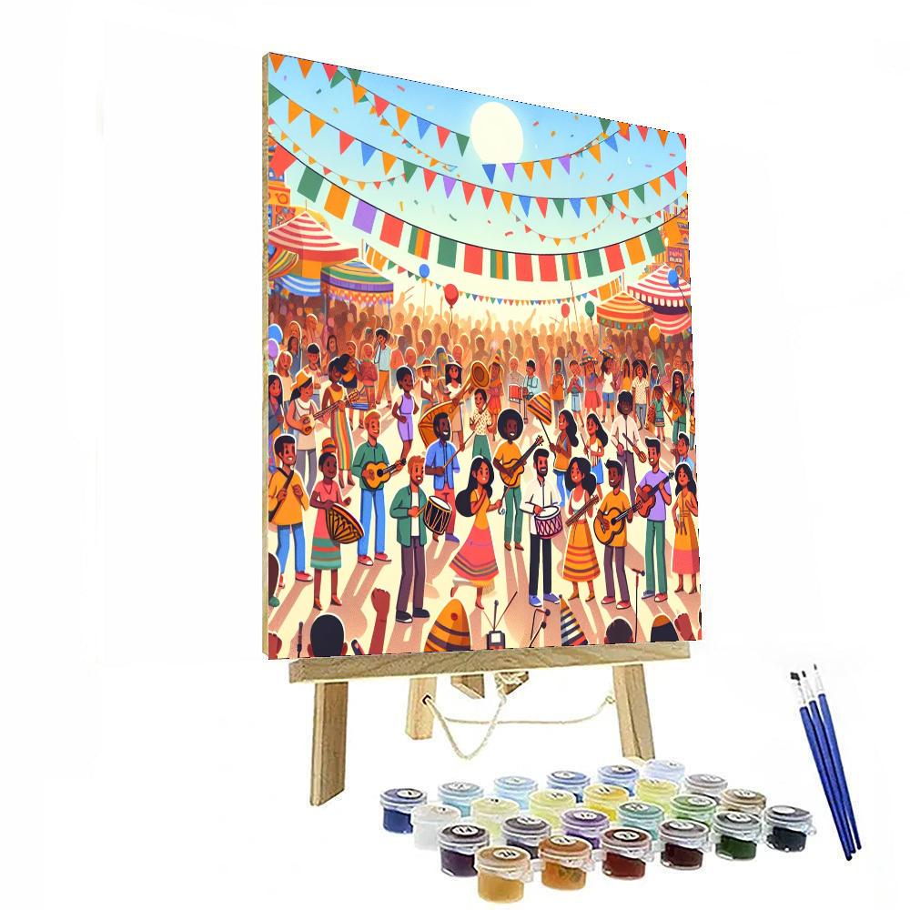 Festival Of Colors Celebration Paint By Color