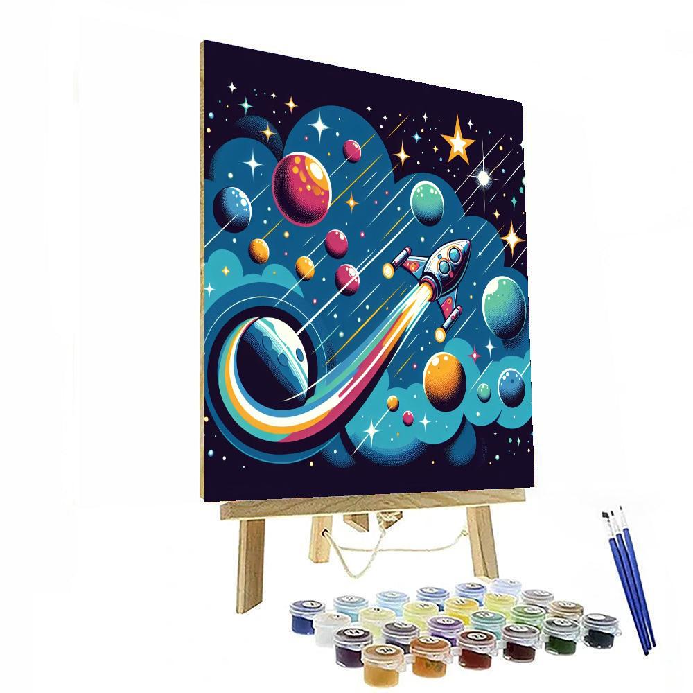 Galactic Quest For The Stars Painting Number Kit