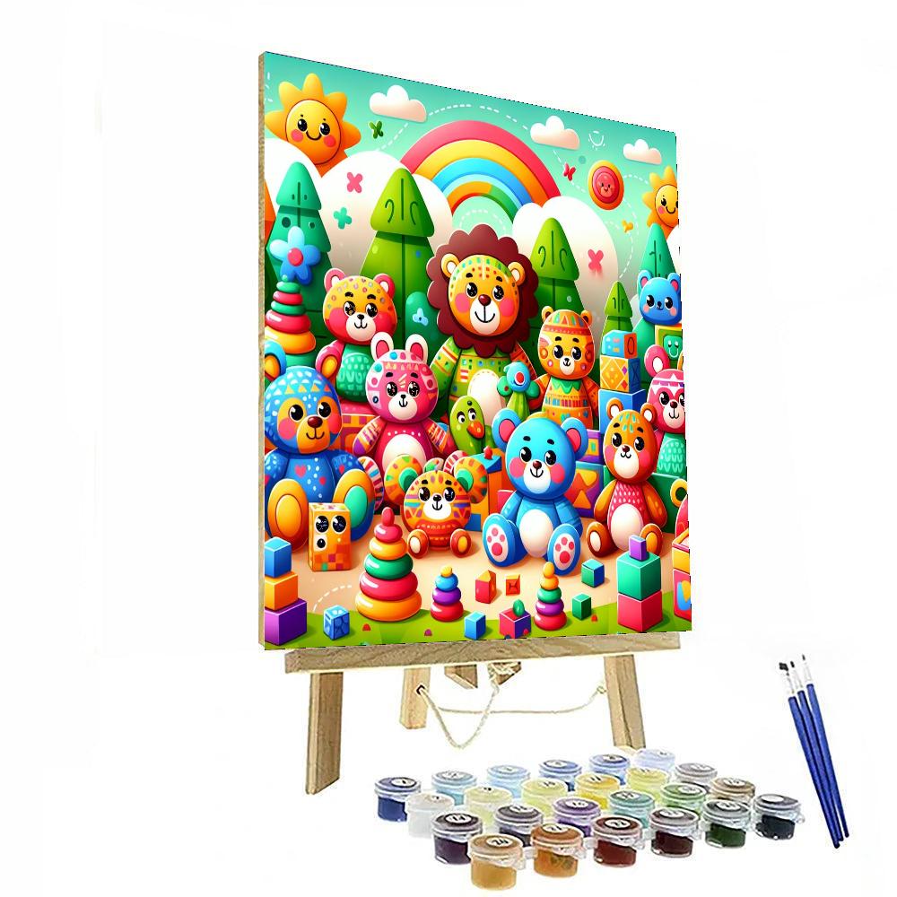 Charming Toy Land Paint By Numbers