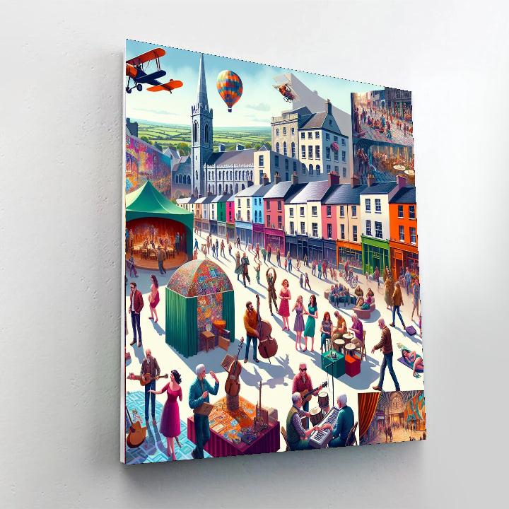 The Galway International Arts Festival - Galway, Ireland Number Painting