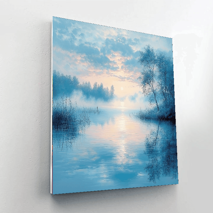 J.M.W. Turner Inspired Tranquil Lakeside Serenity  Numbered Painting Kits