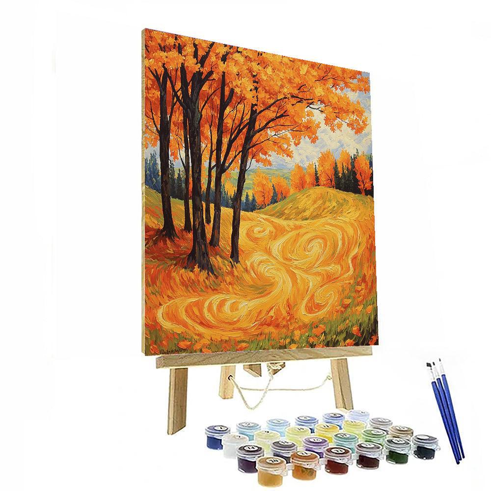 Vincent Van Gogh Inspired Autumnal Glow  Paint By Number