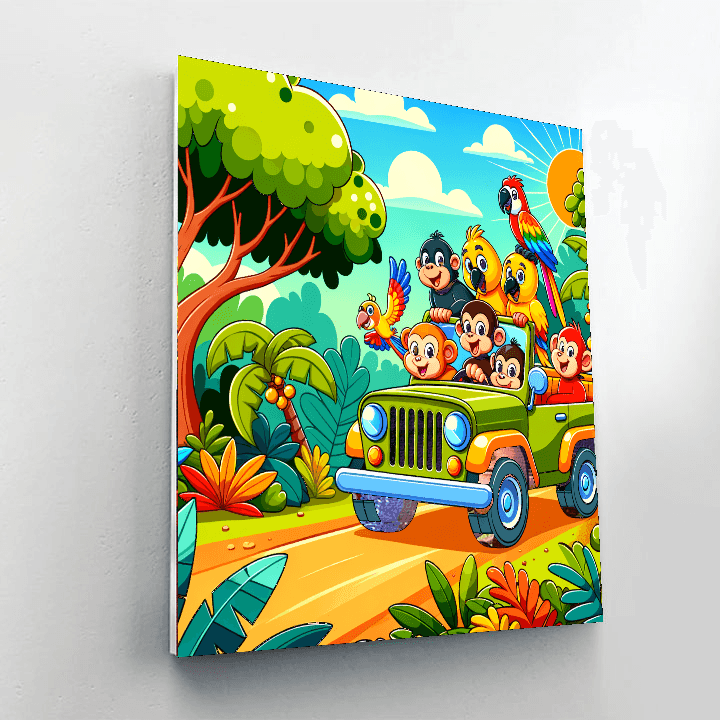 Jungle Joyride Paint By Color